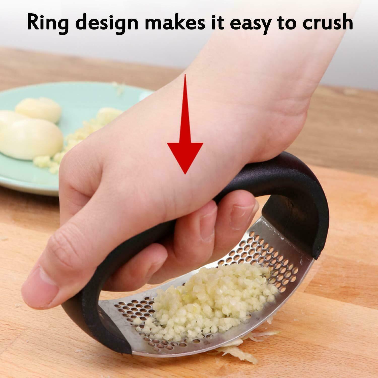 Manual Stainless Steel Garlic Press Manual Garlic Mincer Chopping Garlic - Lucky 22 Products 