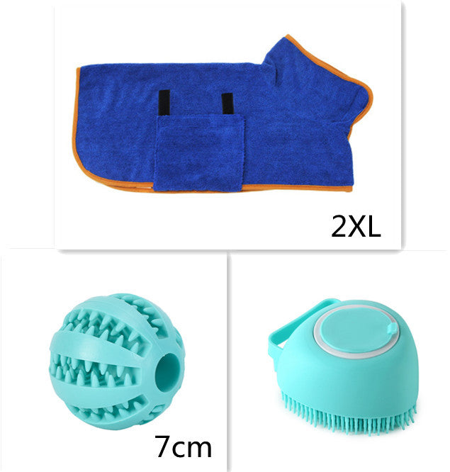 Silicone Dog Bath Massage Gloves Brush - Lucky 22 Products 