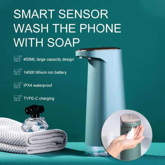 Automatic Foam Soap Dispensers Bathroom Smart Washing Hand Sanitizer Sensor Machine For Kitchen And Bathroom - Lucky 22 Products 