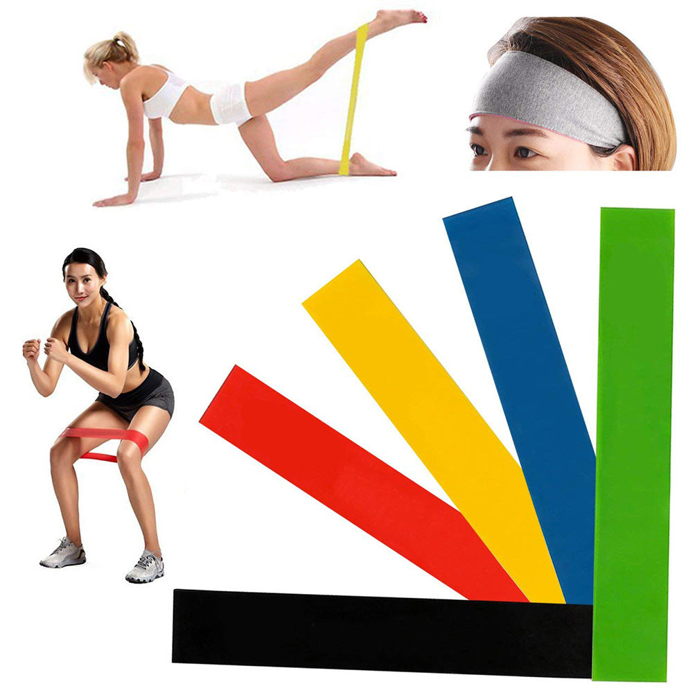 5 Level Resistance Rubber Bands Yoga Training Elastic Bands - Lucky 22 Products 