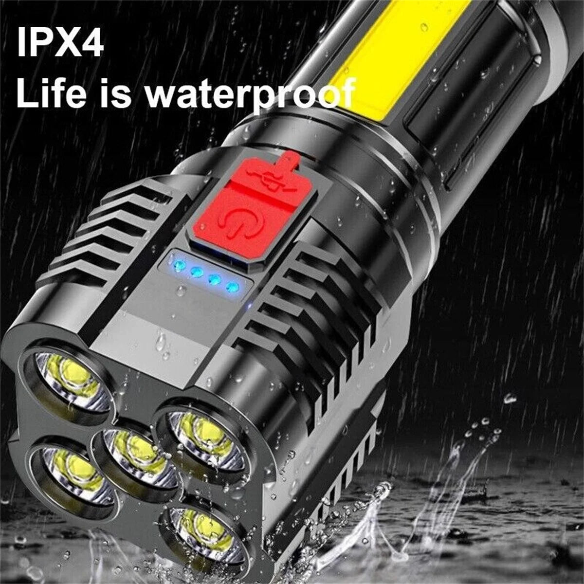 10000 LM LED Flashlights, Powerful Handheld Tactical Flashlight 