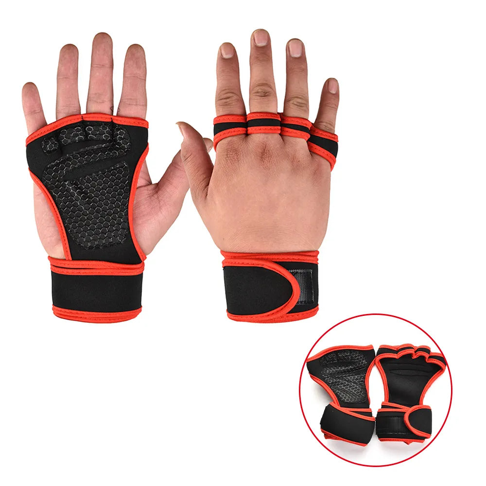 Training Sport Gloves for Men Women Workout Gloves Fitness Body Building Weightlifting Gym Hand Wrist Palm Protector Gloves - Lucky 22 Products 