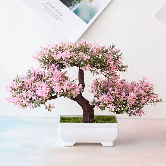 Artificial Plants, Small Tree Pot For Home Room Table Decoration - Lucky 22 Products 