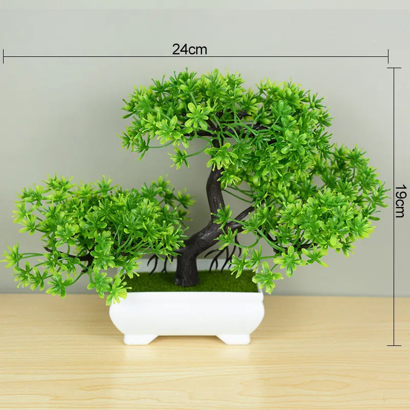 Artificial Plants, Small Tree Pot For Home Room Table Decoration - Lucky 22 Products 