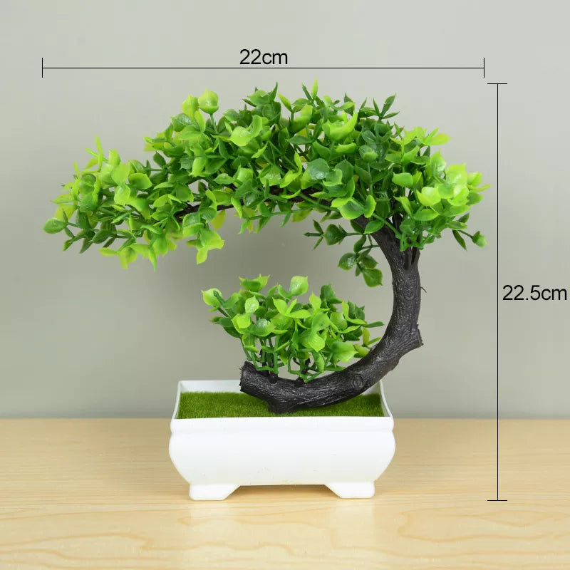 Artificial Plants, Small Tree Pot For Home Room Table Decoration - Lucky 22 Products 