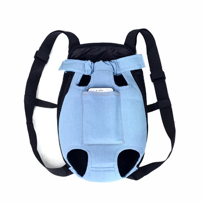 Denim Pet Dog Backpack Outdoor Travel Dog Cat Carrier Bag for Small Dogs Puppy Kedi Carring Bags Pets Products Trasportino Cane - Lucky 22 Products 