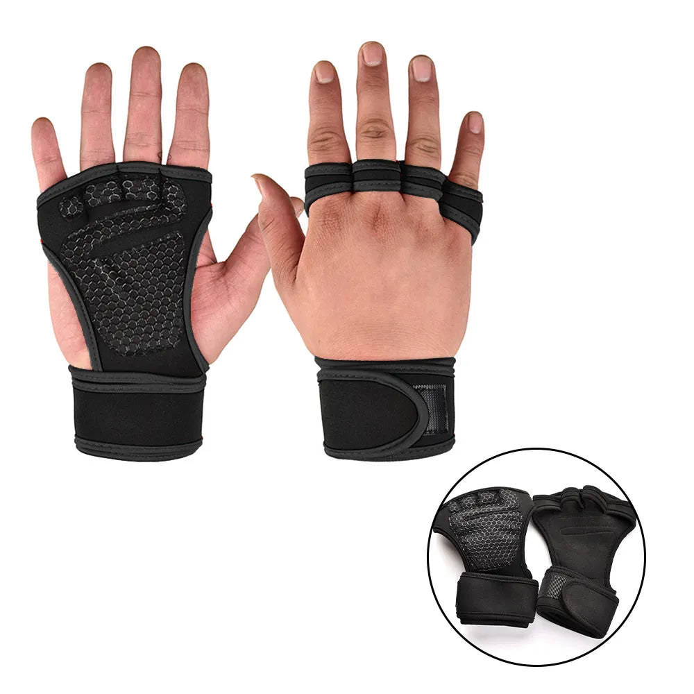 Training Sport Gloves for Men Women Workout Gloves Fitness Body Building Weightlifting Gym Hand Wrist Palm Protector Gloves - Lucky 22 Products 