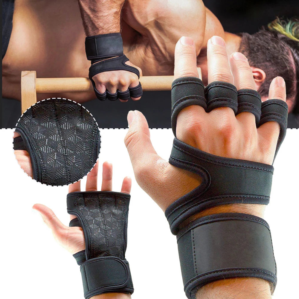 Training Sport Gloves for Men Women Workout Gloves Fitness Body Building Weightlifting Gym Hand Wrist Palm Protector Gloves - Lucky 22 Products 