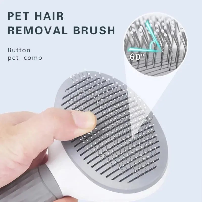 Pet Dog Brush Cat Comb Self Cleaning Pet Hair Remover Brush For Dogs Cats Grooming Tools Pets Dematting Comb Dogs Accessories - Lucky 22 Products 