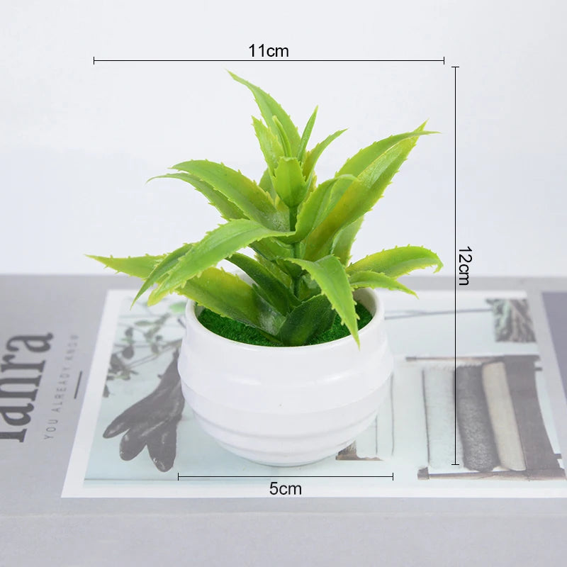 Artificial Plants, Small Tree Pot For Home Room Table Decoration - Lucky 22 Products 