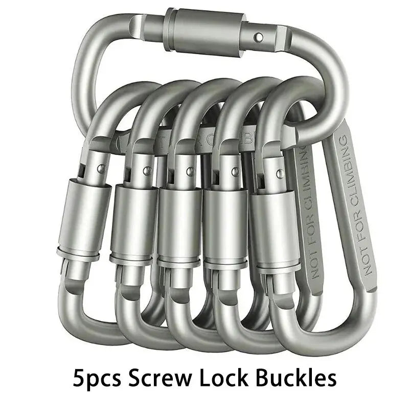 4PCS Carabiner Set for Key Camping Survival - Lucky 22 Products 