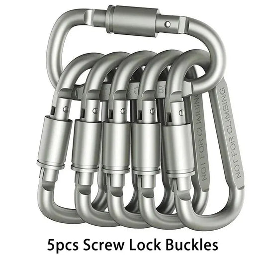 4PCS Carabiner Set for Key Camping Survival - Lucky 22 Products 