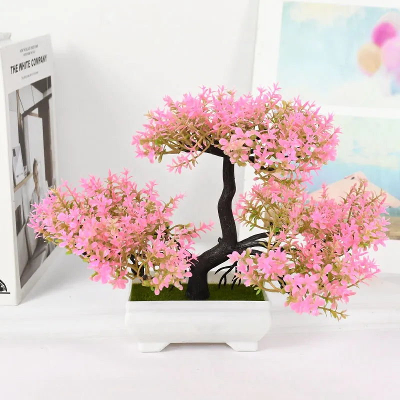 Artificial Plants, Small Tree Pot For Home Room Table Decoration - Lucky 22 Products 