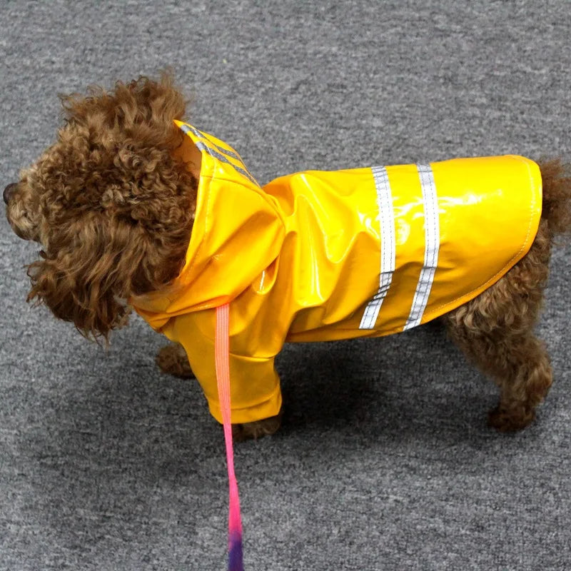 Dog Raincoat Reflective Waterproof Snowproof Pet Coat for Small Puppy Cats Raincoat Chihuahua Bulldog Pets Cape Poncho Costume - Lucky 22 Products 