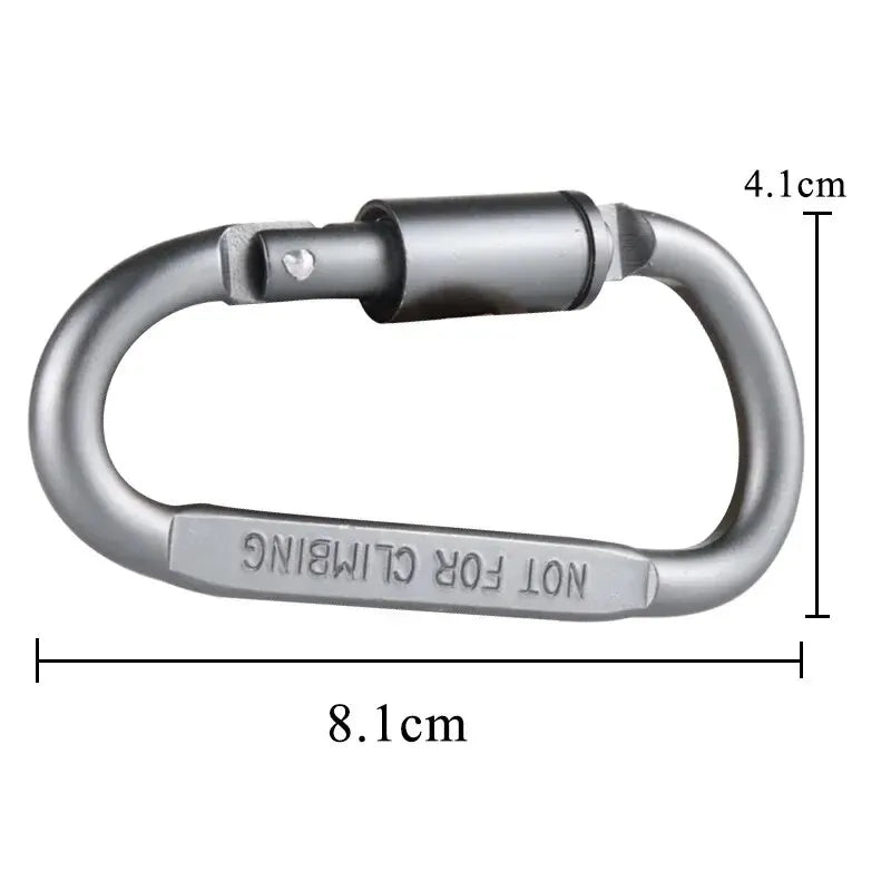 4PCS Carabiner Set for Key Camping Survival - Lucky 22 Products 