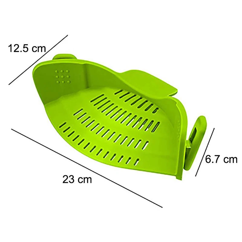 Silicone Clip on Pan Pot Strainer - Lucky 22 Products 