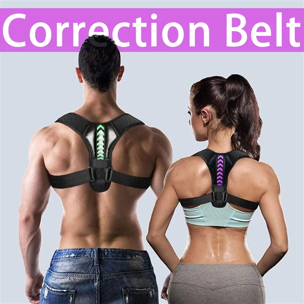 Adjustable Back Shoulder Posture Corrector Belt Clavicle Spine Support Reshape Your Body Home Office Sport Upper Back Neck Brace - Lucky 22 Products 