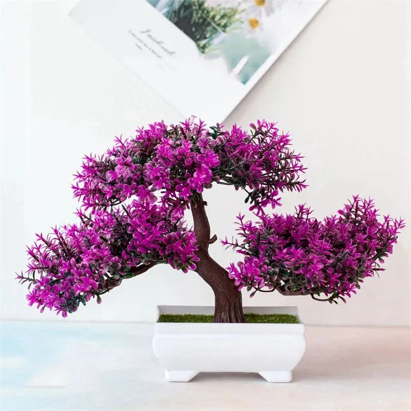 Artificial Plants, Small Tree Pot For Home Room Table Decoration - Lucky 22 Products 