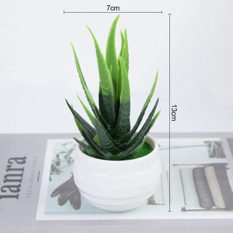 Artificial Plants, Small Tree Pot For Home Room Table Decoration - Lucky 22 Products 