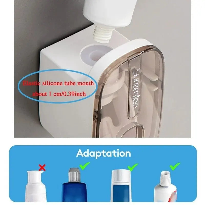 1 PCS Automatic Toothpaste Dispenser Bathroom Accessories Wall Mount - Lucky 22 Products 