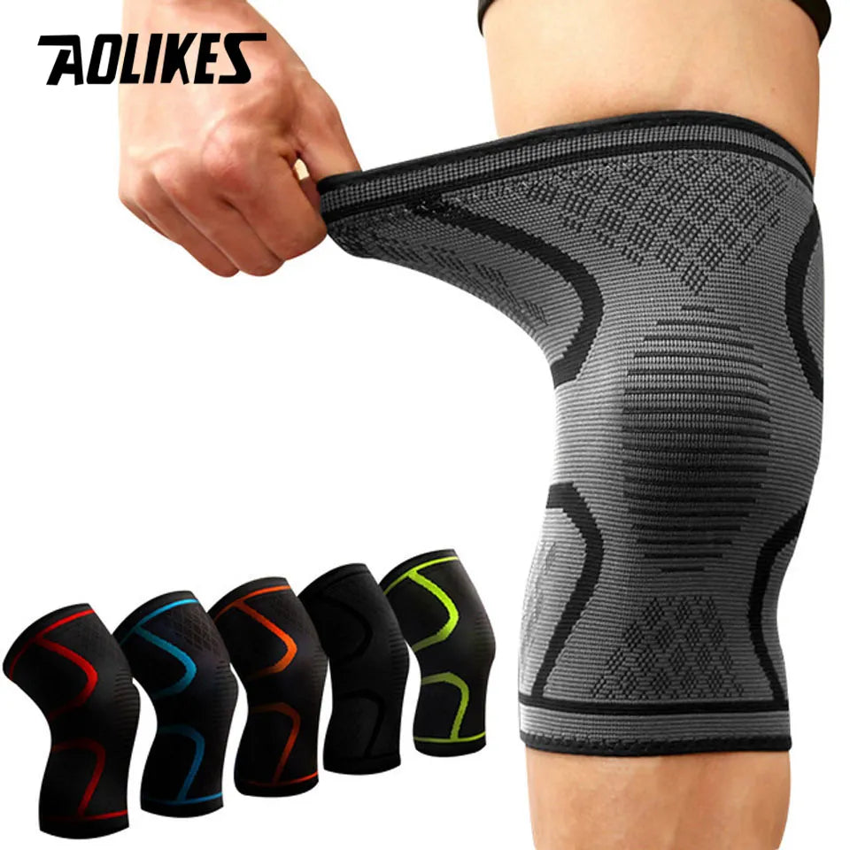 Fitness Running Cycling Knee Support Braces Elastic Nylon Sport Compression Knee Pad Sleeve for Basketball - 1PCS - Lucky 22 Products 