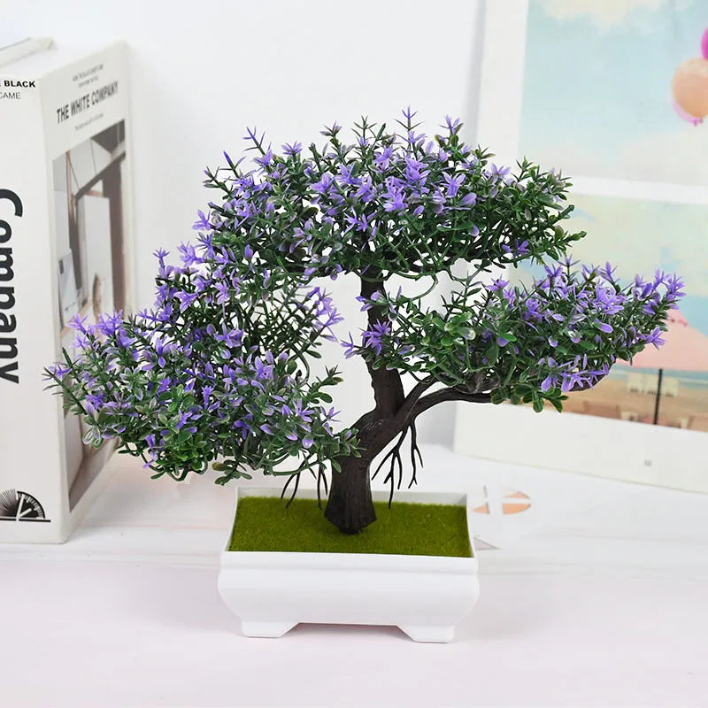 Artificial Plants, Small Tree Pot For Home Room Table Decoration - Lucky 22 Products 