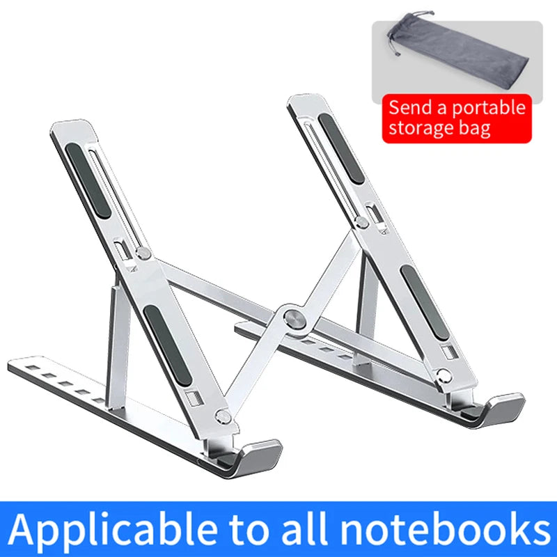 Aluminium Alloy Laptop Holder Stand Adjustable Foldable - Lucky 22 Products 