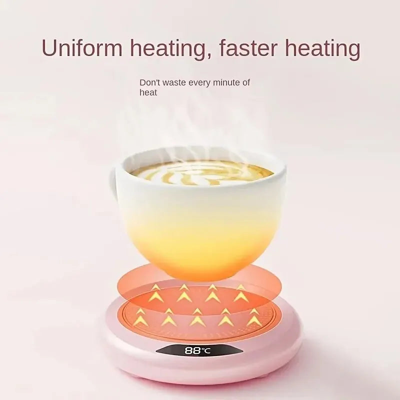 Thermostatic Heating Coaster USB Home Heating Coaster 3-speed Adjustment Heating 55 Degrees Constant Temperature - Lucky 22 Products 