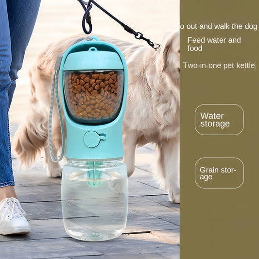 Portable Dog Cat Water Bottle with Storage Food and Water Container for Puppy Pets dogs Feeder Bowl Outdoor Travel Pet supplies - Lucky 22 Products 