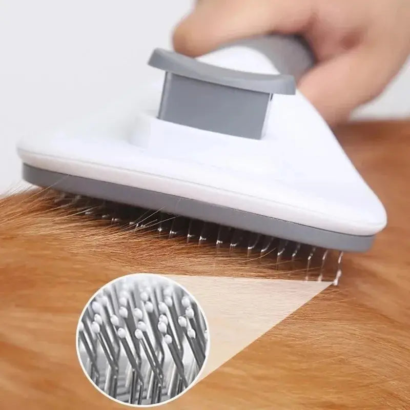 Pet Dog Brush Cat Comb Self Cleaning Pet Hair Remover Brush For Dogs Cats Grooming Tools Pets Dematting Comb Dogs Accessories - Lucky 22 Products 