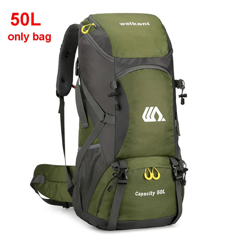 50L Travel Backpack Camping Men Large Hiking Bag 