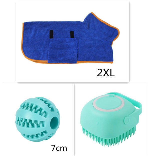 Silicone Dog Bath Massage Gloves Brush - Lucky 22 Products 